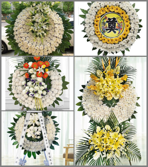 浙江省绍兴上虞区曹娥街道漳汀村花圈速递